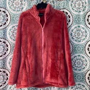 Fleece zip up jacket.